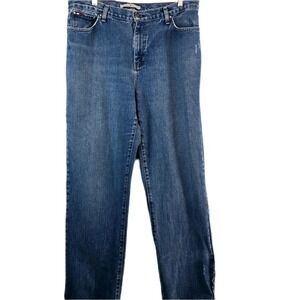 Tommy Hilfiger Boyfriend Jeans Womens Size 35 Relaxed Fit Denim Blue Medium Wash
